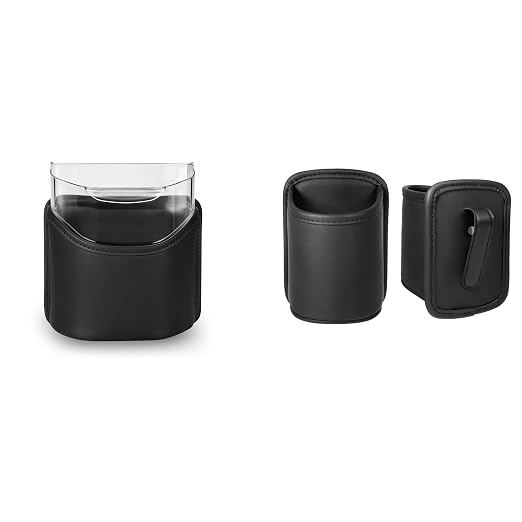 Leather Clip on Car Trash Can with Removable Leakproof Liner (1-Pack) & Standard Car Cup Holder Organizer (2-Pack)