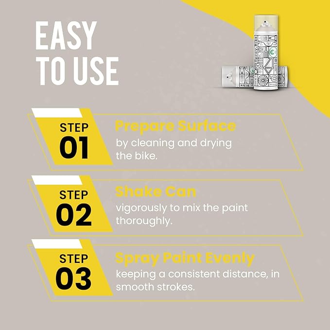 Spray.Bike Spray Paint | Designed Mainly for Bicycles | Multi-Use Acrylic Spray Paint for Metal, Plastic | High Coverage Bike Paint, 400ml, Marylebone