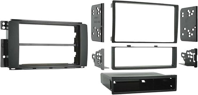 Metra 99-8715 Double DIN or Single DIN Installation Dash Kit for 2008-up Smart for Two & Metra 70-1783 Radio Wiring Harness for Smart Car