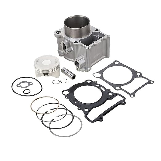 Cylinder Piston Gasket Top End Kit 84.5mm Compatible with Yamaha Kodiak 400 2007-2008 Grizzly 400 YFM 400 2000-2006 After-Market Parts