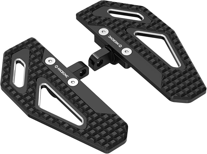 NICECNC Black Rider Footpegs 33032-99 Compatible with Harley Dyna Street Bob FXDB 2006-2017 Low Rider FXDL 1993-2017 Super Glide FXD 1995-2013 Fat Bob FXDF 2008-2017 See Fitment