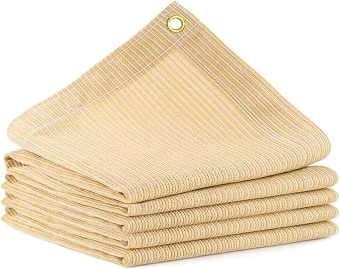 90% Shade Cloth for Patio, 6X6 FT Pergola Shade Cover, Breathable Sun Shade Fabric for Beach, Deck, Porch, Gazebo, Carport, Outdoor Sunshade Screen for Garden, Balcony, Pool.