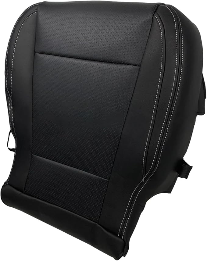 Seat Cover Black Replacement for 2015-2017 Ford F150 Lariat Front Left Bottom and Top