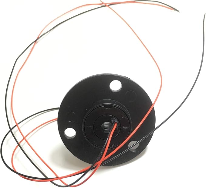 Taidacent Hollow Slip Ring Rotary Electrical Contact 2/4/6/12 Road Collector Ring Conductive Electric Motor Slip Ring Rotating Connector (2 Wire 2A Inner Hole 5mm Outer Diameter 22mm)
