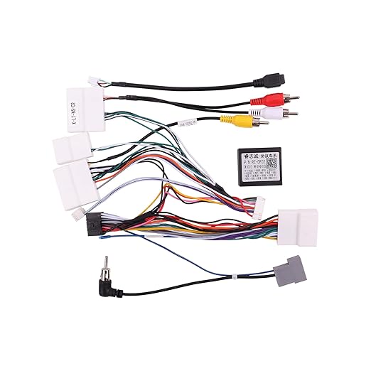 Car Radio Wiring Harness for Nissan Rogue, Altima 13-18, Qashqai X-Trail Frontier Sentra 14-18, 16 PIN Stereo Wire Cable Fit Aftermarket Android Head Unit, Retain SWC, Backup Camera, Bose AMP