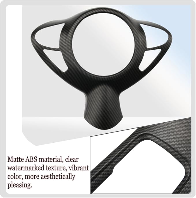 Steering Wheel Button Frame,for Nissan Sentra 2016 2017 2018 2019 - ABS Matte Carbon Fiber Sport Steering Wheel Frame Cover Steering Wheel Button Wrap Accessories