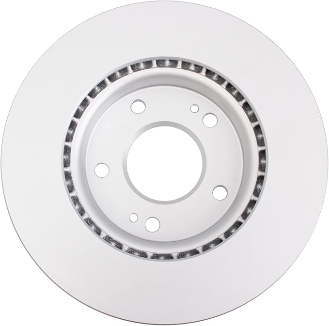 TRQ Front Brake Rotor Set G Coated Vented Compatible with 2011-2023 Hyundai Elantra Elantra Coupe GT Kona Veloster Venue 2014-2024 Kia Forte Forte Koup Forte5 Seltos Soul