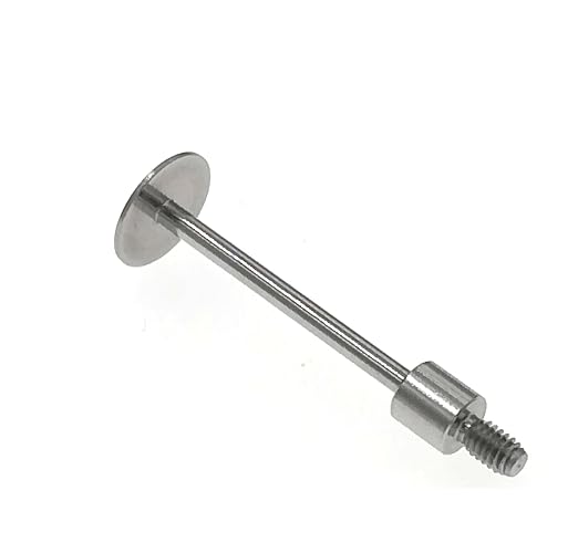 SUXING Flat Contact Points for Dial Indicator Depth 0.5mm Thickness 10 mm Diameter 4-48 UNF Thread 30 mm Length (4-48UNF D10L30)