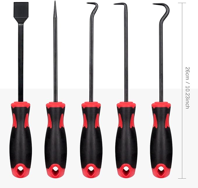Swpeet 11Pcs Long Magnetic Telescoping Tool Kit, Precision Scraper Gasket Scraping Hose Removal and Fastener Remover Set Perfect for Automotive and Electronic Tools