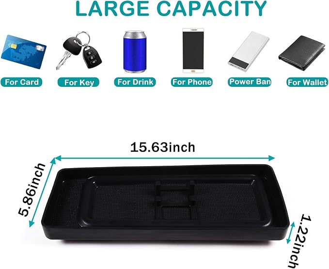 Auto Dashboard Storage Box Organizer Holder Tray Compatible with Ineos Grenadier 2020-2024 Car Center Console Dash Tray Storage Box Dashboard Interior Accessories