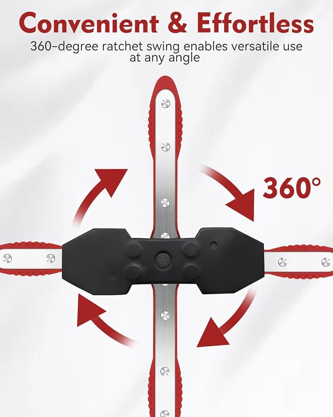 Witaxima Brake Caliper Compression Tool with Extra 2PCS Large Plates 1.57"-2.95" for Disc Brake Pad Spreader,Caliper Piston Compressor Tool with 4 Brake Caliper Hanger Hooks,Car Brake Repair Tool Red