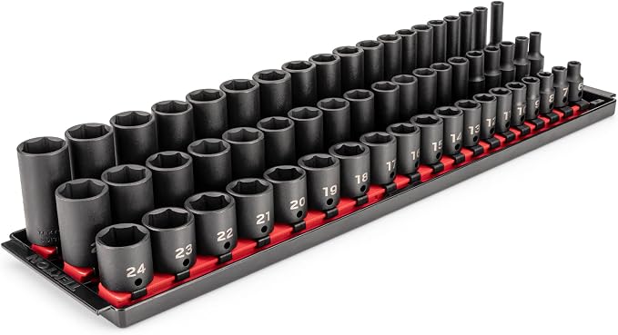 TEKTON 3/8 Inch Drive Impact Socket Set, 57-Piece | SID91121