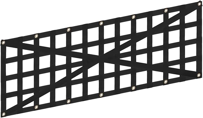 VEVOR Tailgate Net for Truck Bed, 54 in x 18 in, Cargo Net Durable with 4 Adjustable Buckle Straps, Cross-Reinforced Design, Extendable & Durable, Suitable for Truck, Trailer, Pickup, Boat, Jeep, SUV