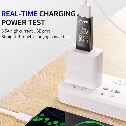 Diymore USB Tester USB Power Meter,USB Cable Tester USB Tester Power Meter,USB Voltage and Current Tester Meter,Power Bank Capacity,Working Time Ammeter Voltmeter USB Cable Charger Detector