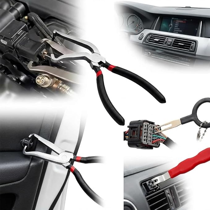 13pcs Electrical Connector Removal Tool - Disconnect Pliers For Vacuum Hose, Fuel Line & Quick Connector Clips, Fast Separate Without Damage