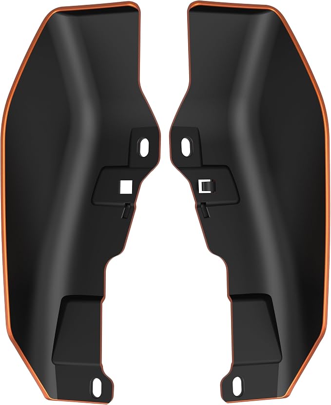 Color - Matched Mid Frame Air Deflectors Heat Shield, Perfectly Fit for Harley Touring Models 2009-2026 Amber Whisky