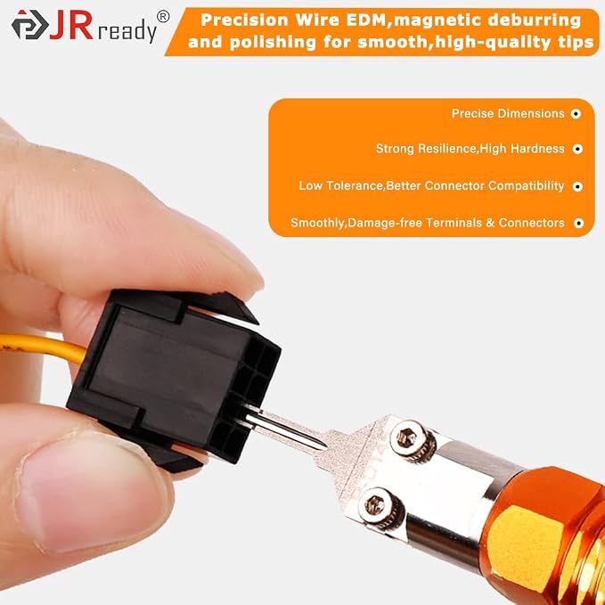 JRready ST5279 2PCS P-D145 Replacement Tips for DAP-D145 Ejector Rod Pin Extractor-Terminal Release Tool Accessories Suit for Molex Micro-Fit 3.0 (MX3.0) Male Terminal,AMP Micro Mate-N-Lok Series