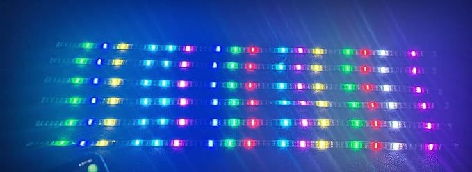 6PCS 4FT 1.2Meters Triple Row Treble Rolls LEDs RGB Dream Color Chasing Flow Chaser Light Strips APP+Remote for Vehicle Car Truck Slingshot Slingtoys Ryker Spyder