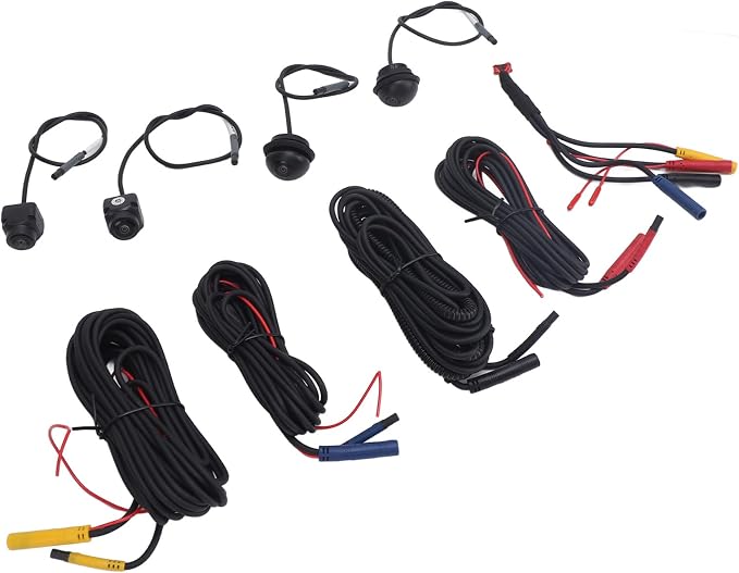 360° Panoramic Car Camera System - 1080P HD Front, Rear, Left & Right View for Car Display (2053A Chip + 6053A Lens)