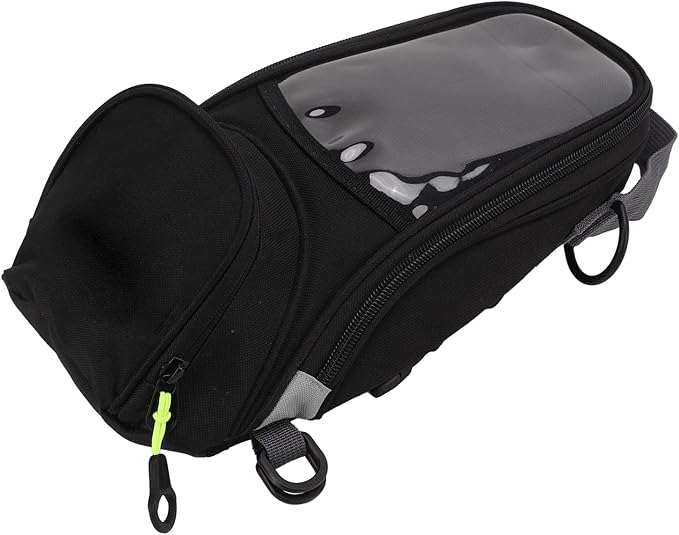 Universal Motorcycle Tank Bag with Strong Magnetic Mount 600D Oxford Fabric and Nylon Material for Cell Phone Navigation Large Capacity Storage Fit for All Motorcycles