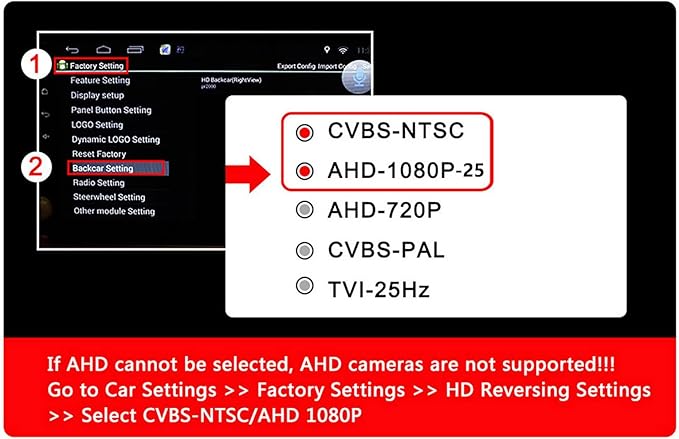 Backup Camera,2K AHD 1080P Fisheye Lens Waterproof Wide View Angle Metal Reverse CCD,HD Night Vision Parking Assist License Plate Camera Rear View Camera Three Control Line for Truck SUV RV