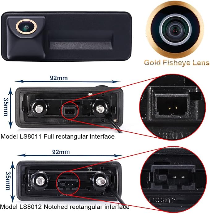 Golden Night Vision HD Rear View Camera Replacement for VW Skoda/Superb Combi/Yeti/Fabia Y6/Octavia Sedan 2005/A1/Octavia 1Z3/Estate Combi 5e/Octavia 2 Fecelift Year of Manufacture