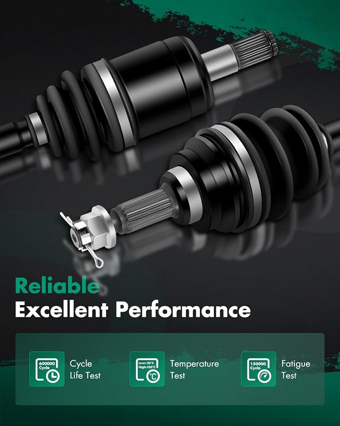SCITOO Front Left Right CV Axle Shaft Assembly Fit 2001-2004 for Honda Foreman Rubicon 500 2003-2004 for Honda Rincon 650 44250-HN8-003