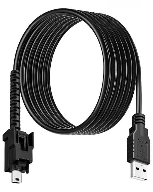 MPS-404032 Latching USB Data Cable Compatible for Nexiq USB Link 2 3 for Cummins Inline 7 Diagnostic Tool, for Heavy Duty Truck Diesel Engine, 13 FT
