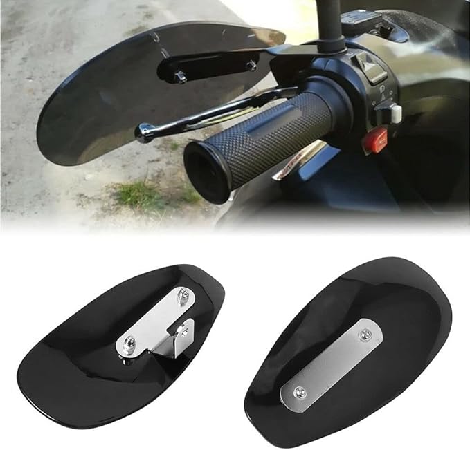 MZS Motorcycle Cover - All Season Weather Outdoor Waterproof Protection + Motorcycle Handguards, Hand Guards Wind Cold Handlebar Protector for Motorbike Street Enduro Adventure Standard Bike Scooter