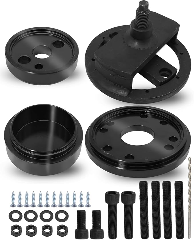 1ST Front & Rear Crankshaft Seal Remover & Installer with Wear Sleeve Installer Tool Set for Paccar PX-6, Cummins 3.9L 5.9L 6.7L 1989-2016, Replace OE: 3824078 5395259 3163734 3163628 3163741 ST-224C