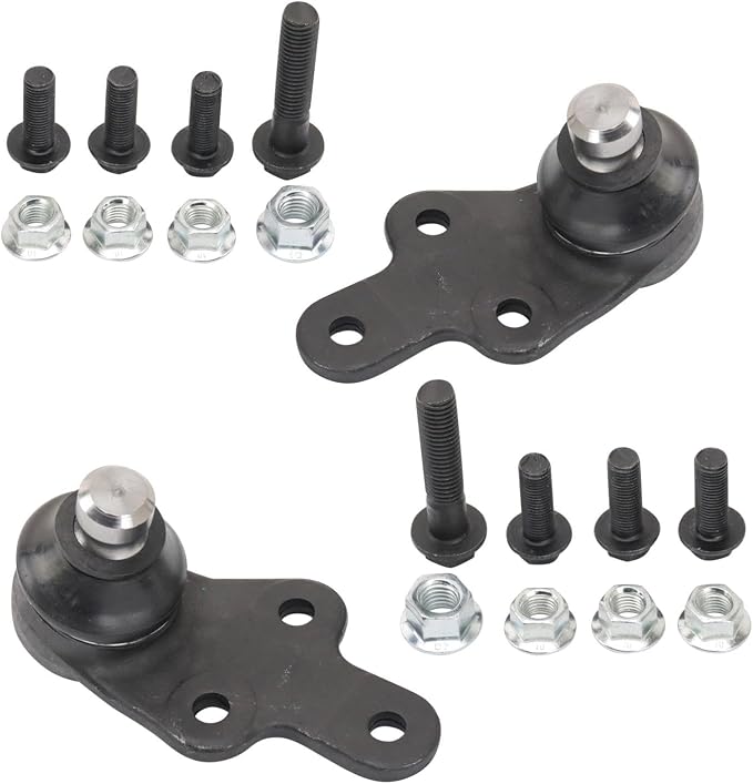 TRQ Front Lower Driver and Passenger Side Ball Joint Set Compatible with 2012-2018 Ford Focus S 2013-2018 Focus ST 2014-2017 Transit Connect 2018-2022 Transit Connect 105 in. Wheel Base