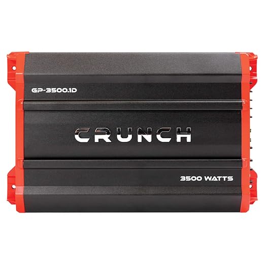 Crunch Ground Pounder GP-3500.1D 3500 Watt Monoblock Amplifier