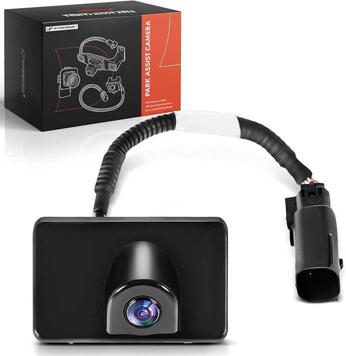 A-Premium Park Assist Camera Rear View Backup Reverse Camera Compatible with Select Ford Models - 2009-2014 Expedition - Replace# 9L1Z19G490B