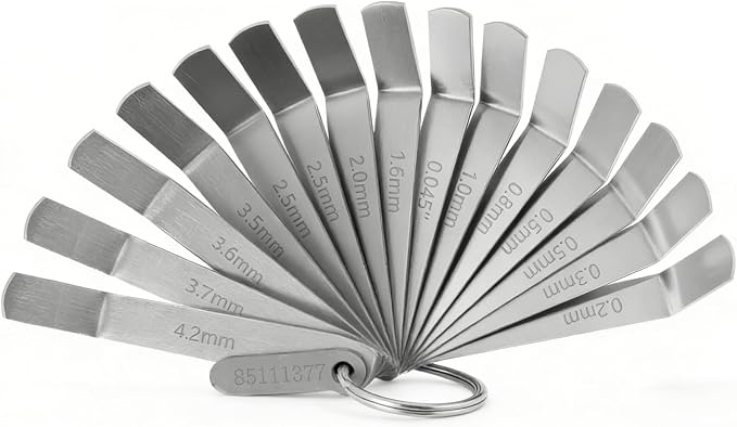 15PCS Feeler Gauge Tool Set - Fit for Volvo Mack MP7 MP8 MP10 D12 D13 D16 Engines Replaces# 88880052 88880053 85111377 Exhaust Valve Adjustment Kit