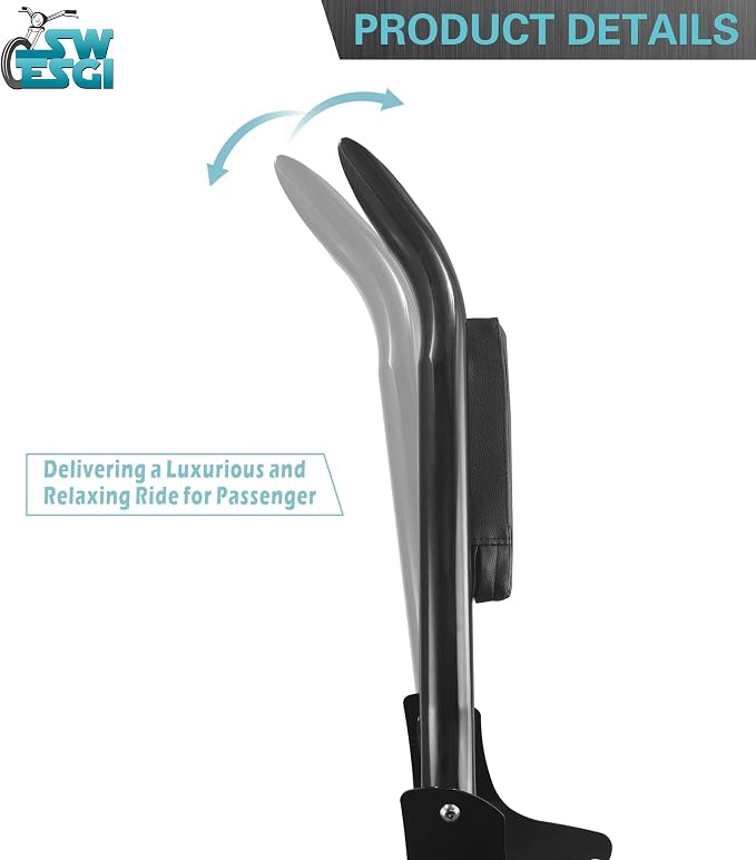 97-08 Quick Release 22" Sissy Bar Fit for Harley,Black | 1997-2008,Touring Passenger Backrest Fit for Road King Road Glide Street Glide Electra Glide Road King Ultra CVO Limited