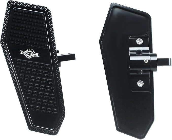 Black 8.5" Long Rider's Mini Floorboard Foot Pedal Pad Fits for Harley Davidson 2017-Before FX Dyna Softail FXDB FXD FXDF FXDWG FXSB FXST FXSTS FXSTSB (Black)