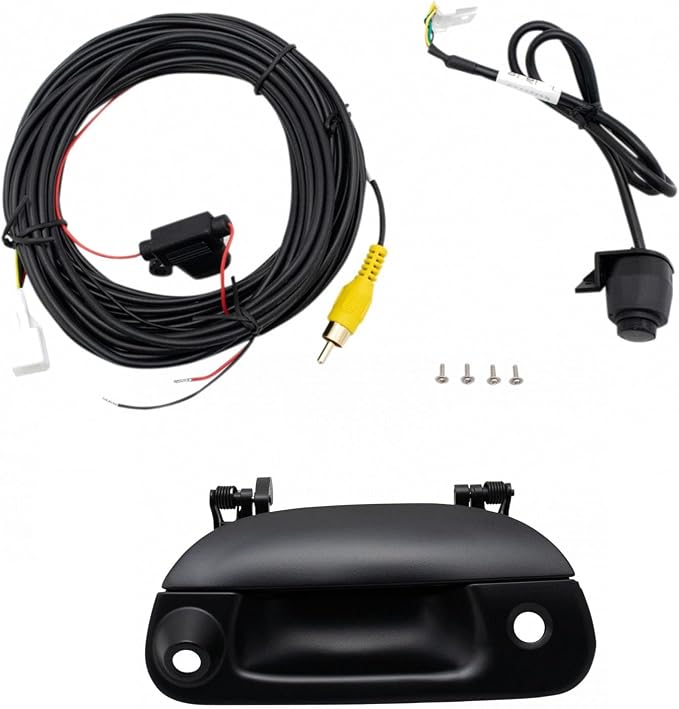 TRQ Rear View Camera Kit Black Compatible with 2001-2005 Ford Explorer Sport Trac 1997-2003 F-150 2004 Heritage 1999-2007 F-250 Super Duty F-350 F-450 F-550