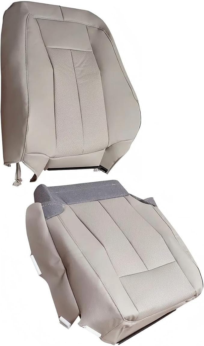 Passenger Side Bottom & Top Lean Back Seat Cover, Gray Seat Cover Fits for Ford Expedition 2007-2014
