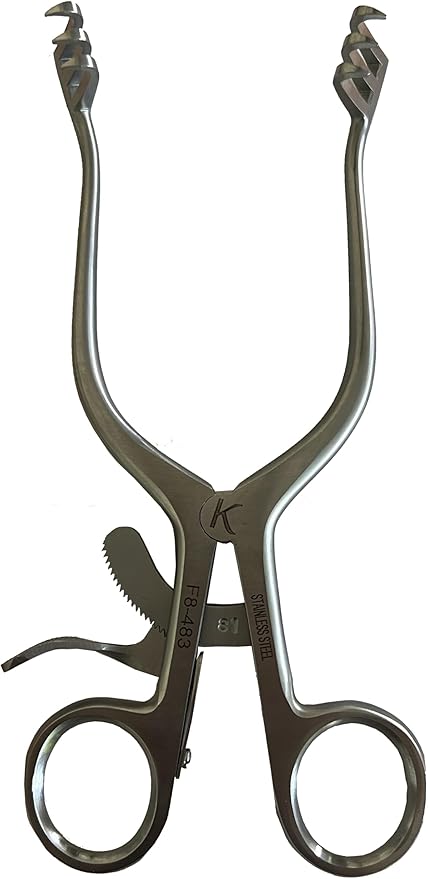 Keyfit Tools ClawJaw Spreader Pliers Reverse Locking Retraction Expansion Opener Retractor Clamp Forceps Industrial Scientific Fishing Veterinarian Tool 416 Stainless Steel