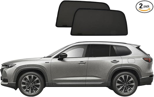Custom Magnetic Mesh Sunshade for Mazda CX50 2023-2025, Side, Rear & Port Windows Sun Blind for Baby Protection, UV/Heat Reduction,Privacy Shield (2 pcs Rear Window Shades)