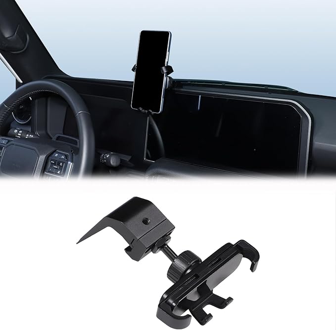 Car Adjustable Navigation Phone Holder Compatible with Land Cruiser 250 Prado J250 LC250 2024 2025 2026 Accesories Dash Board Navigation Screen Phone Holder Mount (Model B)