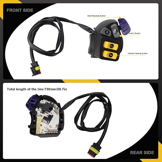 515177509 Left Handle Control Housing Switch Light Fit for Ski-Doo GSX Renegade MXZ Summit Expedition Grand Touring Skandic 2010-2014, Replace# 515177020 515176870 415129540