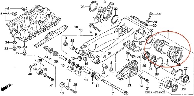 Forged Rear Axle Bearing Carrier fit Honda Sportrax TRX450R (2004-2014)