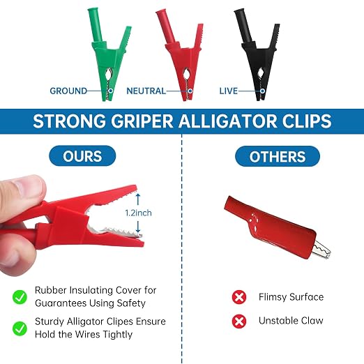 HVAC Adaptor Cord - 2PC HVAC Tools for Yellow Jacket 69522 - Compatible with Circuit Breaker Finder Kit Accessory RT250, ET300 ET310