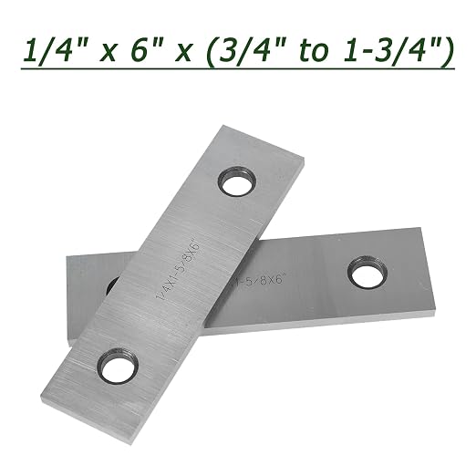 9 Pair 1/4 x 6 Machinist Parallel Block Tool Set, 0.0002 Parallelism 3/4 to 1-3/4 Alloy Steel Accuracy Matched Parallel Bar