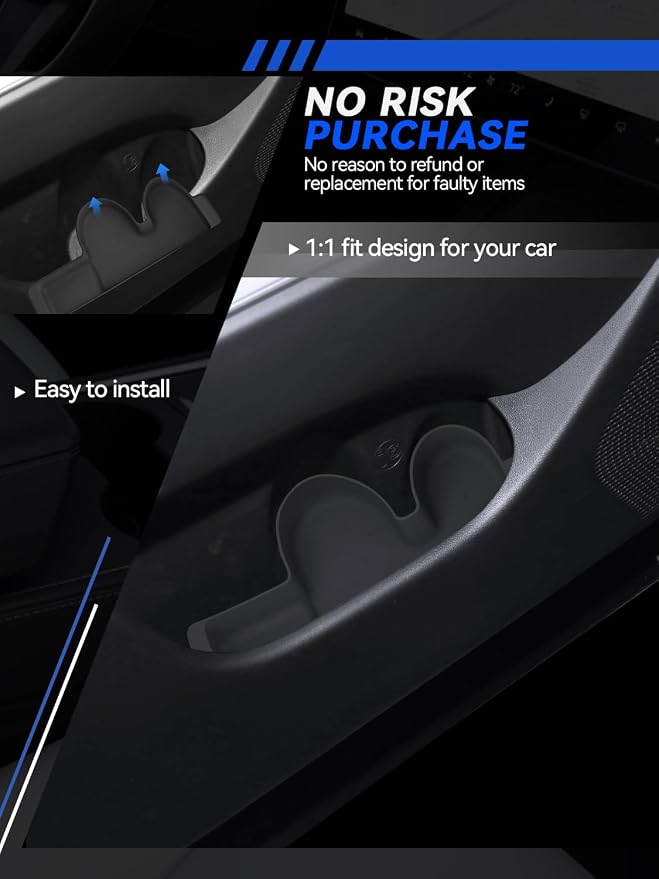 for Palisade Door Side Storage Boxes 2026 Hyundai Palisade Accessories Front & Rear Door Pocket Organizer Tray Set with Anti-Rattle Liners