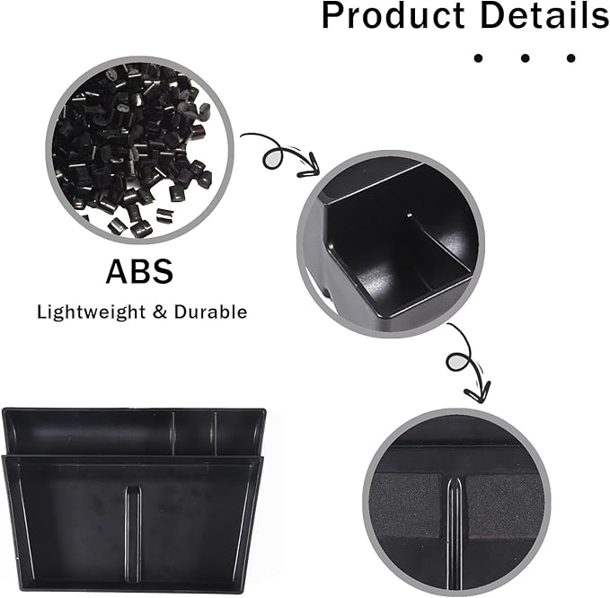 for Honda Pilot 2016-2022/ Ridgeline 2020-2023/ Passport 2019-2023 Center Console Organizer Tray & Gear Shift Panel Cover Trim