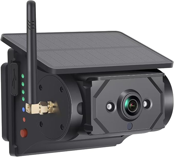 Magnetic Solar Wireless Backup Camera: Suitable for 5"/7"/10" DVR Portable Scratch-Proof Truck Trailer Hitch Rear View Camera Rechargeable 1080P RV Camper（Attention: Purchased Separately Cannot use）