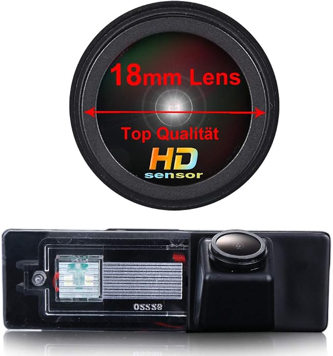 HD IP68 1280Pixels 170° Rear View Reversing Camera Compatible with B M W 120i E81/E87/F20/135i/640i/116i/Z4 E89/Mini Clubman/Convertible/countryman/couper/R55 R57 R60 R55N R56N R57N/R50/Cooper R52/R53