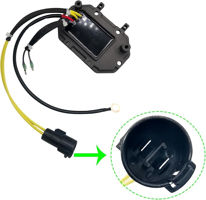 193-4641 35 Amp Voltage Regulator Rectifier for Johnson Evinrude 185-300HP | 2 Stroke 6 8 Cylinder | 0584641 0585995 0586271, Mercury:878333 Sierra:18-5831 584641,585995